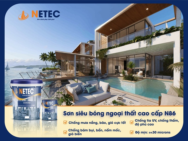 Hệ màu sơn Netec phong phú 