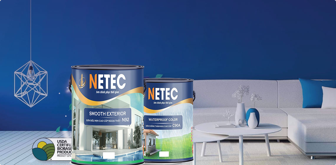 Netec là hãng sơn đang vươn lên phát triển mạnh mẽ trong lĩnh vực sơn trang trí với công nghệ tiên tiến.